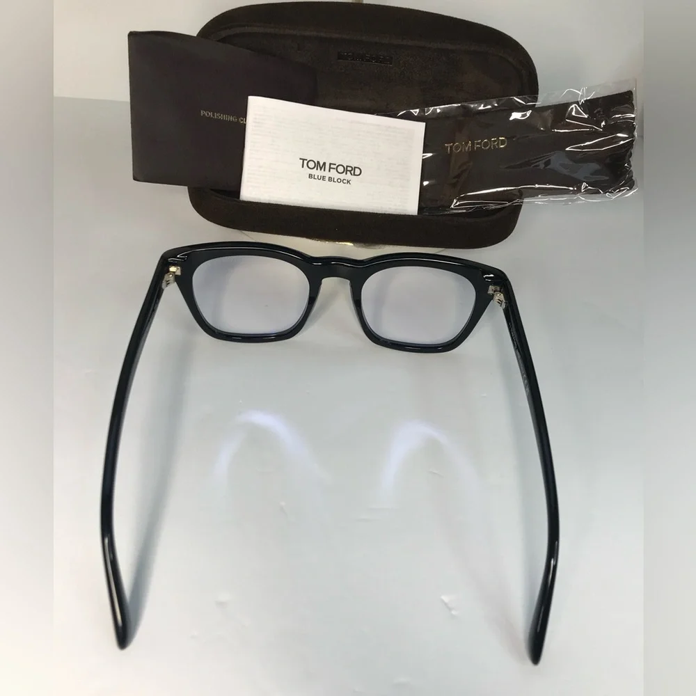 💯 - New Authentic Tom Ford Blue Light Block Square Eyeglasses FT5542-B…